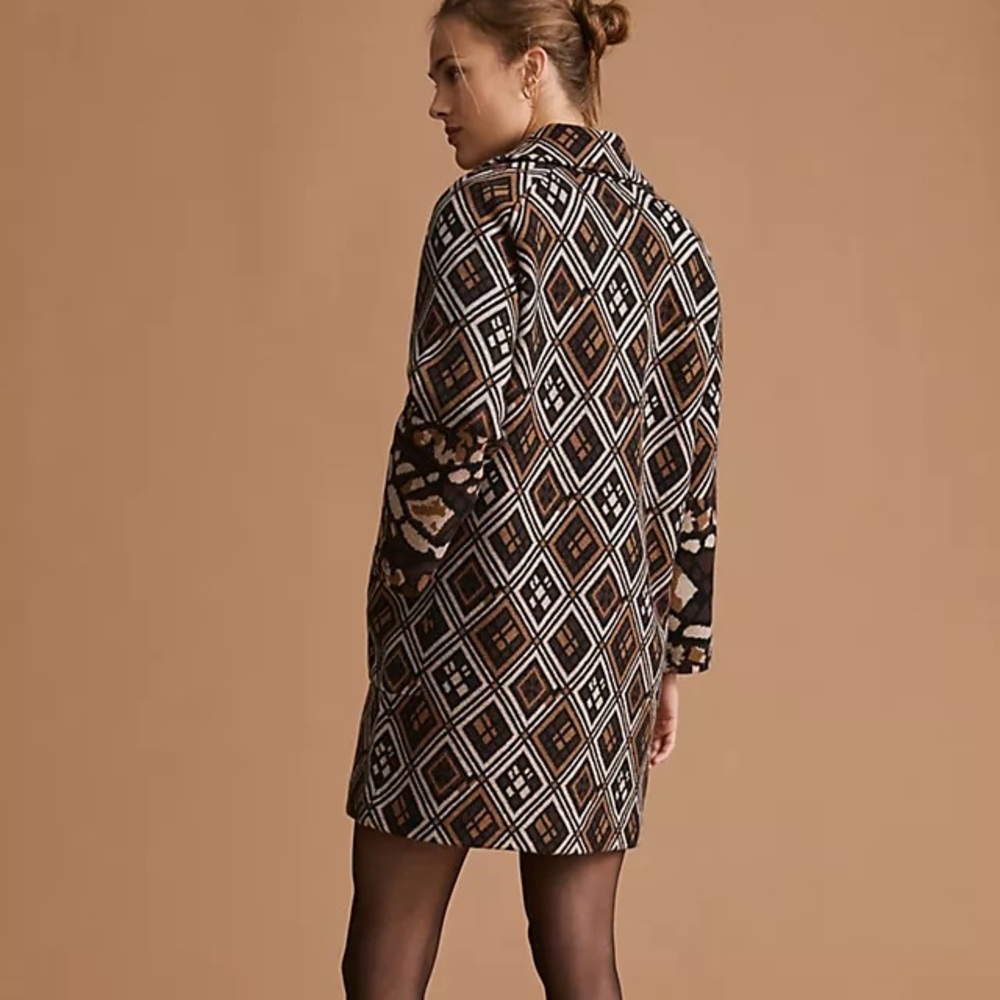 Geo Wool Sweater Coat
Field Flower-Anthropology size S